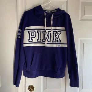 1/4 zip hooded sweatshirt